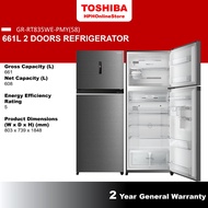 Toshiba 661 5-Star Inverter Refrigerator GR-RT835WE-PMY(58)