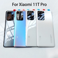 Original Back Glass Cover For Xiaomi 11T Pro 5G Back Door Replacement Battery Case, Rear Housing Cov