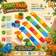 Dinosaur Slap Bracelets l Dinosaur Snap Band l Snap Watch Birthday Goodie Bag Party Favors Children 
