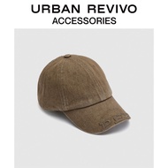 [Ready Stock] URBAN REVIVO2024 Spring New Style Men's Fashion Patch Letter Baseball Cap UAMA40035