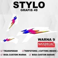 Stylo 150 Transparent Graphic Striping Sticker 49 / Stylo 150 Graphic Striping Decal Sticker 49