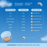 Wardah Lightening Bedak Padat REFILL Powder Foundation 01 Light Beige 02 Golden 03 Sheer Pink 04 Nat