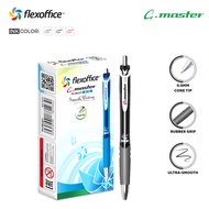 FlexOffice G-Master Gel Pen 0.5mm - 3 colors - 3/6/box12pcs - Smooth/Quick Dry for School FO-GEL021