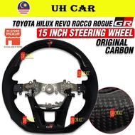 (GR) Toyota Hilux Revo Rocco Rogue GR 15Inch Steering Wheel Original Carbon