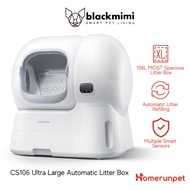 BlackMimi HOMERUNPET CS106 Ultra Large Self-Cleaning Litter Box, 106L Most Spacious Automatic Litter