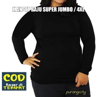 Women's Long Sleeve Inner Shirt - Jumbo XXL Shirt Cuff
