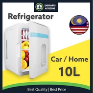 Autozone 10L Portable Car Freezer Warmer Outdoor Mini Fridge Refrigerator Peti Sejuk Cosmetic Box 迷你车家冷热两用小冰箱