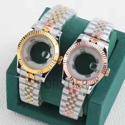 Women 33mm NH05 Watch Case 100m Waterproof for Seiko Datejust NH05 NH06 Movement Sapphire Glass Stai