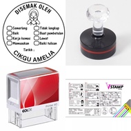 Cop Ulasan Guru Self Inking Stamp Colop P40 - P50(Flash Stamp 40mm)