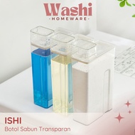 Washi - ISHI Clear Soap Storage Bottle Aesthetic Washing Soap Refill Bottle Clothes Ditergent Dispen