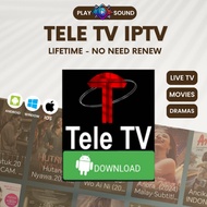 TELE TV IPTV LIFETIME CODE LIVE STREAMING + MOVIE + DRAMAS