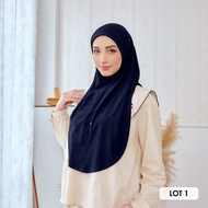 HEGIRA SO-MARJAN TWILL NC (NO CHIN) LOT 1 | PLAIN SLIP ON (INSTANT HIJAB) >> DAILY COMFORT