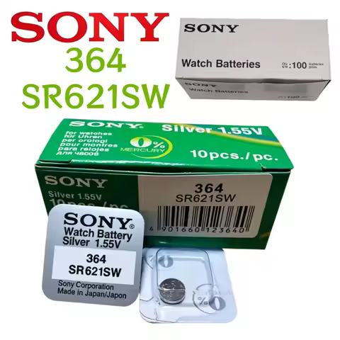 10-100Pcs For SONY 364 SR621SW AG1 LR621 364 164 531 SR621 SR60 CX60 Button Battery For Watch Toys R