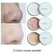 3 Color Loose Powder Oil-Control Concealer White Face Makeup Mineral Translucent Setting Finish Matte Foundation