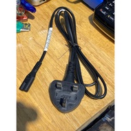 3-pin power cord UK to C7 (no. 8) length 40cm and 1.5m, 2x0.75mm for CANON -EPSON color printers