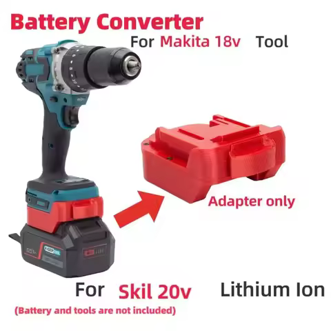 Batteries Converter Adapter for SKIL 18V Lithium Ion Convert to Makita 18V Cordless Tool (Without Ba