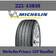 【2PCS RM1800】225/45R18 Michelin Primacy 3 ZP (Runflat) *Clearance Year 2018