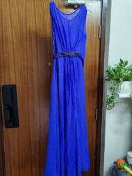 藍色晚禮服