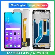 Original LCD with Frame For Oppo A12 A12S A5S AX5S A7 A7N A11K Realme 3 3i LCD Display Touch Screen