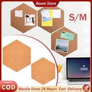 Hexagon Cork Board Self-Adhesive Memo Board DIY Photo Wall Office Bulletin Board Cork Notice Board