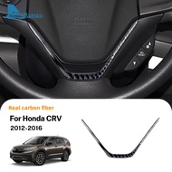AIRSPEED Carbon Fiber For Honda CRV 2012-2016 Car Steering Wheel Bottom Trim Interior Accessories