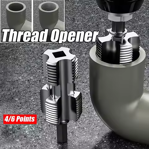 4-point 6-point Water Pipe Inner Hole Opener Electric Drill Hexagonal Universal Water Pipe Tapping H