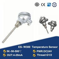 ESP-W300 4-20mA 0-5V 0-10V Pt100 Cu50อุณหภูมิ RTD Sensor -50-500 ℃ K J S Thermocouple อุณหภูมิเครื่อ