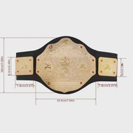 World Heavyweight Champion Belt Mask Cosplay Prop Gold Wrestling Waist Title Gladiator Waistband Mas