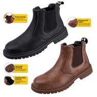 READY STOCK Safety Boots High Cut Kasut Safety Heavy Duty Tahan Lasak Water Proof Sport Shoes