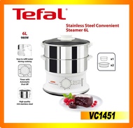 Tefal Stainless Steel Convenient Steamer VC1451 (2yr warranty)