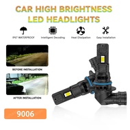 2Pcs Fog Light HB4 9006LED Headlight Bulbs 6500k  White HB4 9006 Fog Light Headlight For Car 12V