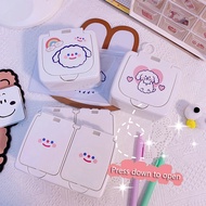 Simple INS Style Push-Button Desktop Headpieces Storage Box Girls Stationery Small Box