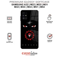 Glossy Softcase For SAMSUNG A22 | M22 | M23 | M31 | M32 | M33 | M34 | M51 | M54 4G 5G [Uchiha Clan]
