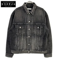 Balenciaga 529177 18AW Back Logo Denim Jacket Size 40 [Used]