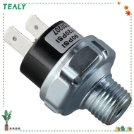 TEALY Air Compressor, Silver 1/4" NPT Male Thread Air Pressure Switch, 100000 recyclable times 90-120 PSI 24V 12V Pressure Pressure Switch Air box
