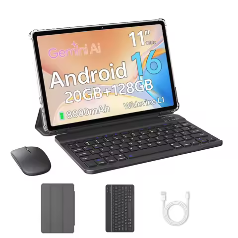 SVITOO Tablet 2026 Android 16 11 Inch 90Hz HD IPS Screen Unisoc T615 Octa-Core Processor 4GB Physica