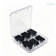 BTM Game Card Carry Case with PC Shell Magnetic Lid and 24-Card Layout for Travel
