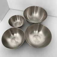 Stainless Steel Korean Style Cold Noodle Bowl Bibimbap Soup Bowl Salad Bowl Instant Noodle Golden Bi