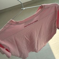  粉紅色棉質衫 Onitsuka Tiger Pink  cotton tee shirt