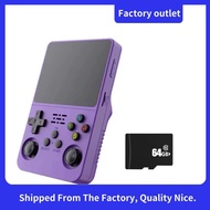 R36S Handheld Game Console 3.5Inch IPS Screen 64GB Video Game Console Dual 3D Joystick 3200mah Batte