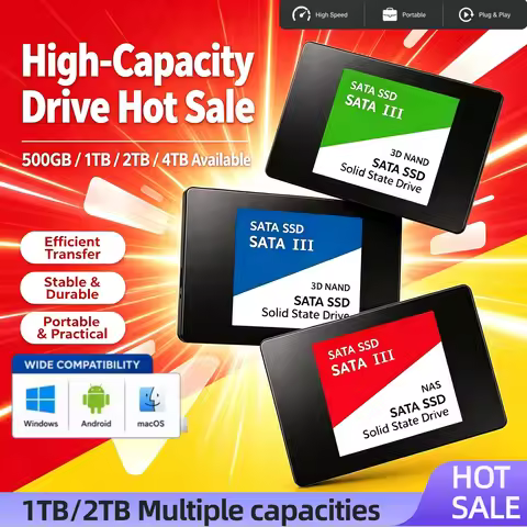 500GB Ultra Portable External SSD USB 3.0 7400MB/s Shockproof Metal Casing Solid State Drive for PC 