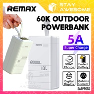 REMAX Super Fast Laptop Charging 100W Powerbank USB Type C Output Turbo Charge PD Power Bank 60000mAh SARPP650