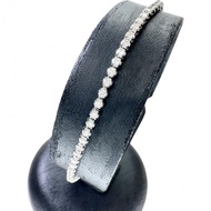 Tennis Diamond Bracelet, 1.00ct, K18WG White Gold, 5.5g, 16.5cm, Women's [Used]