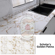 Sticker Dapur Sudah Dengan Perekat Anti Panas 3m x 60cm Motif Marmer Marble Granit Mewah