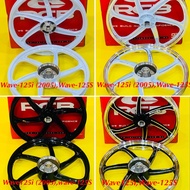 ล้อแม็ก Wave-125i (2005),Wave-125S 140x17 หน้าดิสก์/หลังดรั๊ม สีขาวล้วน ,สีขาวปัด ,สีดำล้วน ,สีดำปัด : Racing Boy