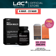 [Expiry Apr 2027] LAC Men’s Mega Multi (90 Caplets) Daily Multivitamin and Nutrition Formula
