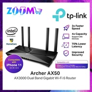 TP-LINK WIFI 6 AX3000 ROUTER WIFI INTELIGENTE (ARCHER AX50) - 802.11 AX ROUTER, ROUTER GIGABIT, BAND