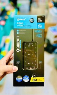 🔥全新現貨🔥 XPower PS6A 9輸出 2 USB + 1 Type-C 6頭拖板 3M線