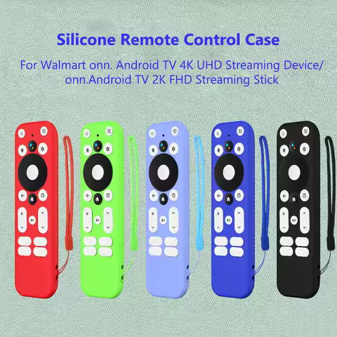 Silicone Case for Walmart Onn. Android TV 4K UHD Streaming Device / 2K FHD Streaming Stick Remote Co