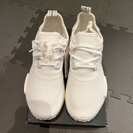 Adidas NMD Boost PK BOOST 日文 全白白編織襪套女鞋/24號